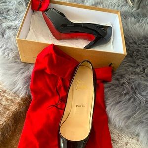 Christian louboutin, very prive 120 patent calf.